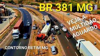 BR 381 FERNÃO DIAS ACIDENTE CONTORNO DE CIDADE DE BETIM MINAS GERAIS BRASIL.