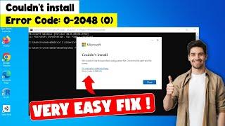 How to Fix "Couldn't Install | Error Code: 0-2048 (0)" Office 2024 Professional Plus Install Error