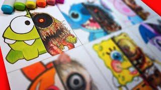 HORROR Artist Draws KIDS CARTOONS ️ Disney, Peppa Pig, MLP + More! (SCARY)