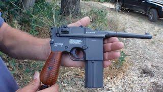 PoBoy Airguns Shoots the Legends M712 Full Auto Air Pistol!