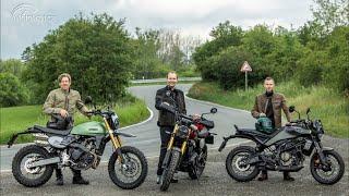 Třiktát jinak: Fantic Caballero 500 Rally vs. Husqvarna Svartpilen 401 vs. Triumph Scrambler 400 X