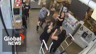 Thieves caught on camera as BC cookware store deals with crime "epidemic"