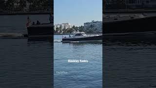 Hinckley Yachts cruisin Southbound on the intracoastal thru West Palm Beach #hinckleyyachts