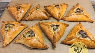 Echpochmak: Tatar TRIANGLE PIES with meat ENG SUB