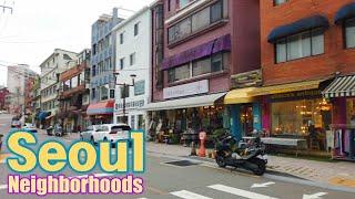 Seoul, Korea - Walking Tour of Neighborhood - 4K - Itaewon 1-dong [Yongsan-gu 3] 16(3)-4