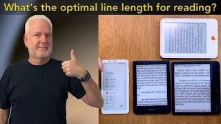 What is the optimal Line Length for reading ebooks on e-Readers? Here is the answer!