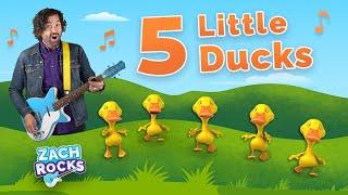 Five Little Ducks | Nursery Rhymes & Kids Songs | Rock Version by Zach Rocks