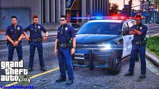 Playing GTA 5 As A POLICE OFFICER Gang Unit Patrol||  GTA 5 Lspdfr Mod|  4K