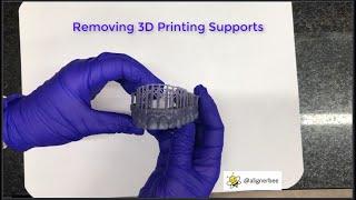 Removing 3D Printing Supports On Clear Aligner Models