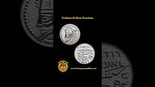 Tiridates III Silver Coin, only at the Pomegranate Mint! #armenian #bullion #silver #coin