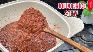 HOW TO MAKE AUTHENTIC GHANA JOLLOF RICE STEW | LETS COOK THE PERFECT CHRISTMAS JOLLOF STEW RECIPE