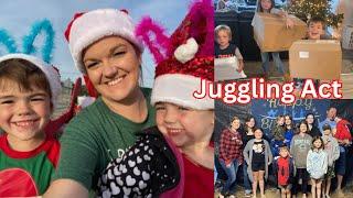 Juggling Act (& CHRISTMAS FUN!) | Large Family Vlog