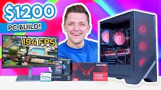 Best $1200 Gaming PC Build 2024!  [Full RX 7800 XT Build Guide w/ Benchmarks]