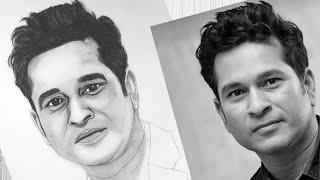 Pencil Drawing - Sachin Tendulkar Sketch / Shyamli S Gupta Art