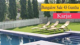 Karjat 43,000 Sq.ft Well Furnished Bungalow Sale | Near Highway