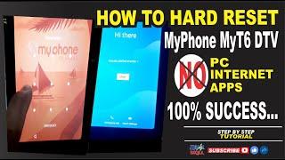 HOW TO HARD RESET| MYPHONE MYT6 DTV | 100% SUCCESS | STEP BY STEP TUTORIAL | JM KAHAL SKILL