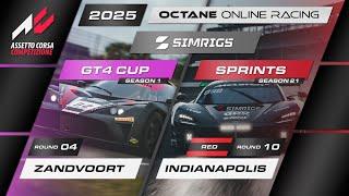 ACC OOR GT4 Cup (S1R4) | Zandvoort + Simrigs Sprint Series Split Red (S21R10) | Indianapolis