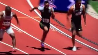 CL stars Cameron Burrell 100m against Tyson Gay Olympic trials 2016