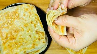 Msemen recipe | layered pancake [ square porotta ] Arabic flatbread | Moroccan fried bread |162nd