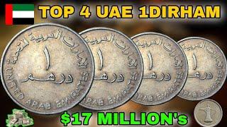 Top 4 Most Valuable UAE 1 Dirham Coins Worth Big Money! Rare and Valuable Coins to Look For!"