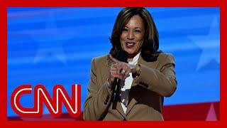 Audience reacts to Kamala Harris’ unexpected entry on DNC night one