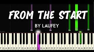 From the Start by Laufey synthesia piano tutorial  + sheet music & lyrics