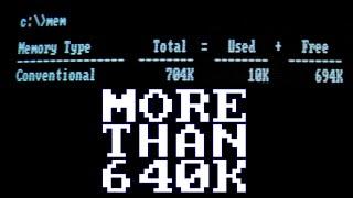 Breaking the DOS 640k barrier on 8086 and 80286 systems