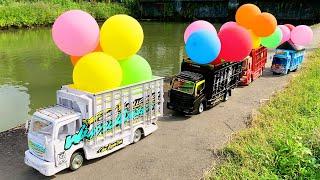 Konvoi Truk Oleng Muat Balon