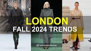 LONDON  FALL 2024 TRENDS (8 collections) #londonfashionweek #fashion #fashiontrends #trending