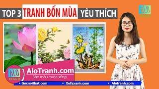 TOP  3 Tranh Bốn Mùa Được Yêu Thích