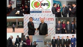 Visiting Kazinform in Astana, the largest news agency in Central Asia