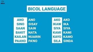 Learn Bicolano Language: Basic words with examples