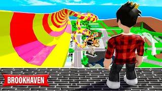 I Created The BIGGEST SLIDE In Roblox Brookhaven..