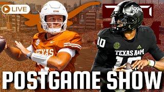 Postgame Live: No. 3 Texas Longhorns Defeat Texas A&M Aggies 17-7 (Instant React)