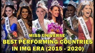 Miss Universe | Best Performing Countries in IMG Era (2015 -2020)