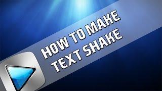 How To: Make Text Shake in Sony Vegas Pro 11, 12 and 13