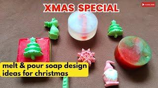 DIY Melt & Pour Soap Design Ideas for Christmas | Easy Homemade Holiday Soaps #soapmaking