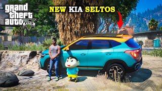 GTA 5: New Kia Seltos Free Gift For Shinchan & Franklin in Gta5...!( Gta5 mods )