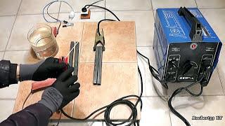 Test electric welding machine VS water welding machine