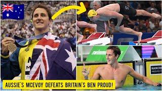  Cameron McEvoy's gold winning swim in Olympic men’s 50M freestyle! GB's Benjamin Proud silver!