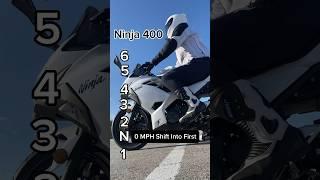 Ninja 400 Speeds For Each Gear #ninja400 #motorcycle #shorts