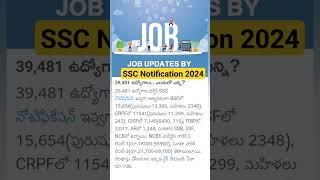 SSC Jobs Notification 2024