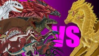 (Animation)How Jurassic World dinosaurs battle titan 1000 times larger