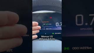 Monza 1.5 benzin rasxodi 100km