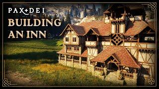 Pax Dei | Building the Four Corners Innkeep (Part 1 - Foundation, Roofs, Walls & Wood Beams)