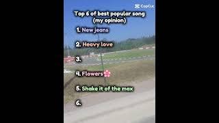 Top 6 of best popular song