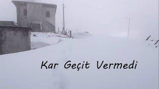 Dağlar Geçit Vermedi. Ekim Ayı İçin Efsane Kar Yağmış.