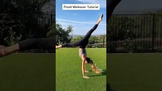 Front walkover tutorial  #gymnastics #tumbling #tutorial #frontwalkover