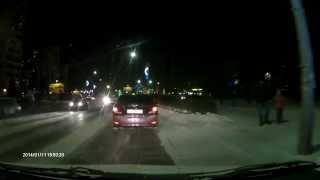 Пример видео с авторегистратора Panasonic CY-VRP110T (вечер)