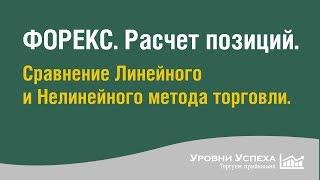 Расчет позиций  Сравнение Линейного и Нелинейного метода торговли